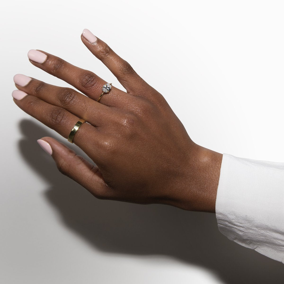 JBJ East-West Diamond Engagement Ring