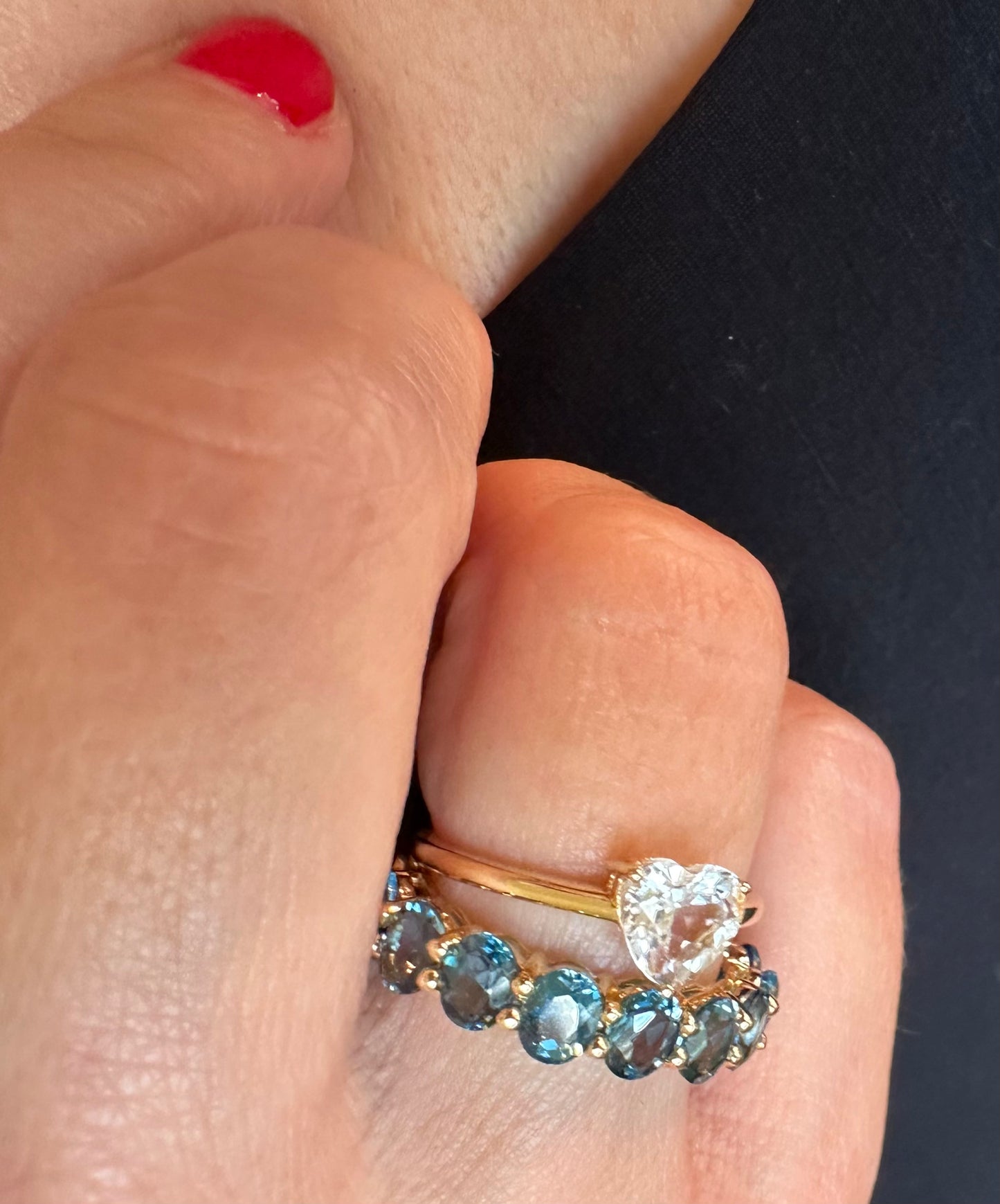 Gemstone Eternity Band