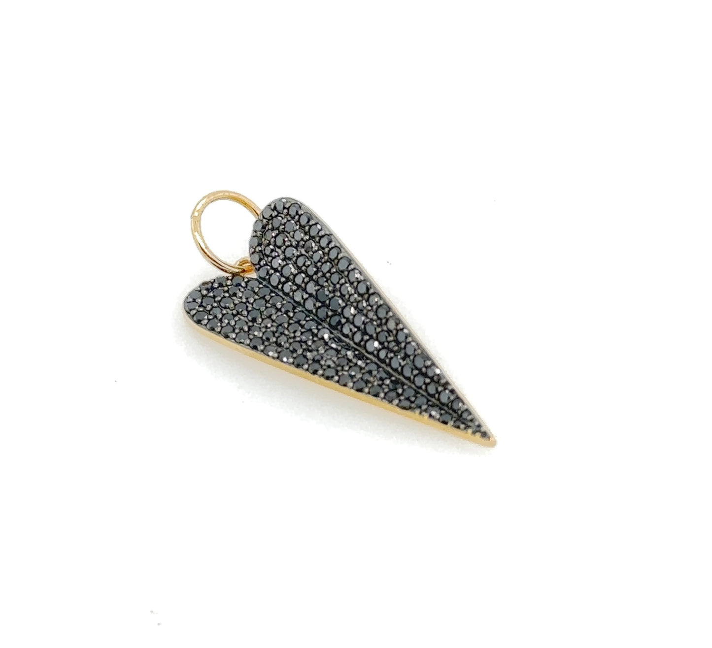 Black Diamond Heart Pendant