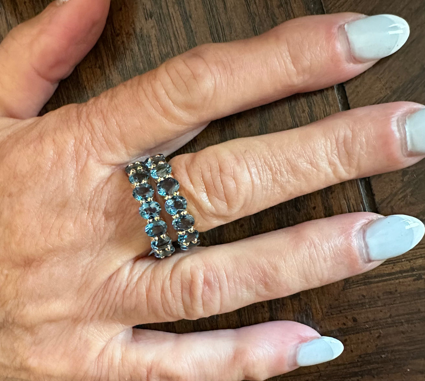 Gemstone Eternity Band