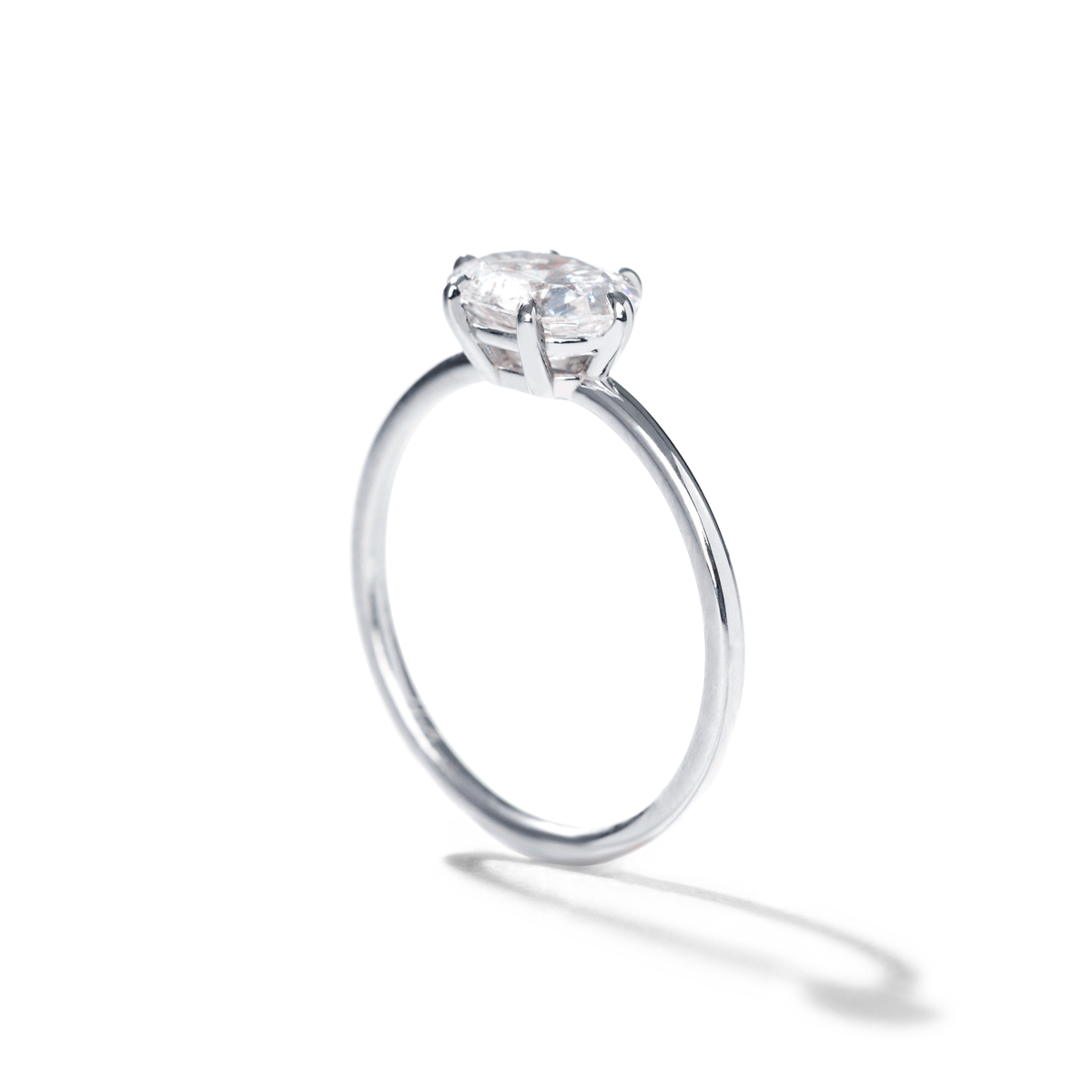 JBJ East-West Diamond Engagement Ring