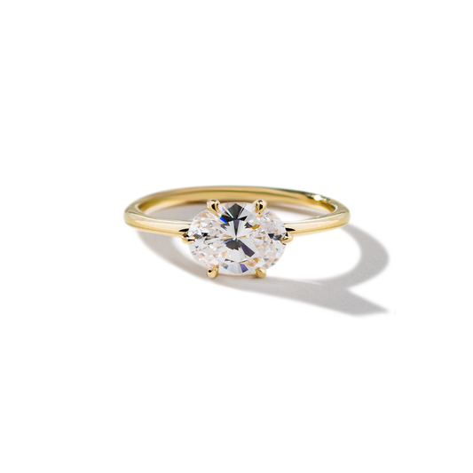 JBJ East-West Diamond Engagement Ring