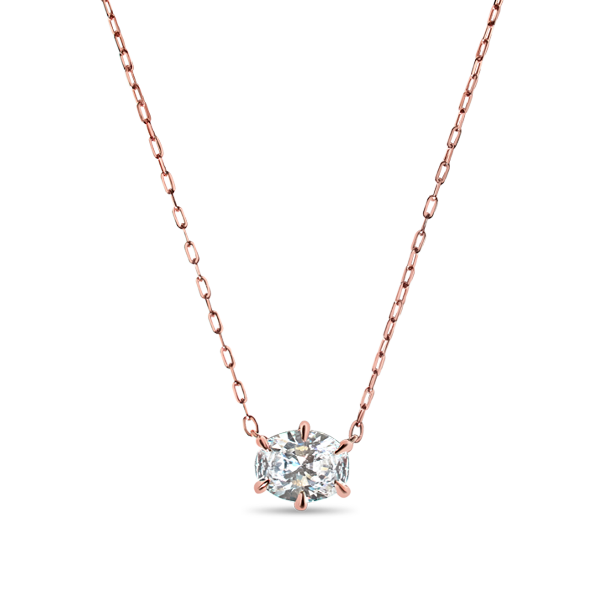 Everyday Oval Diamond Pendant