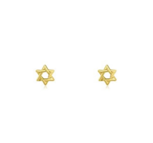 Star of David Stud Earrings