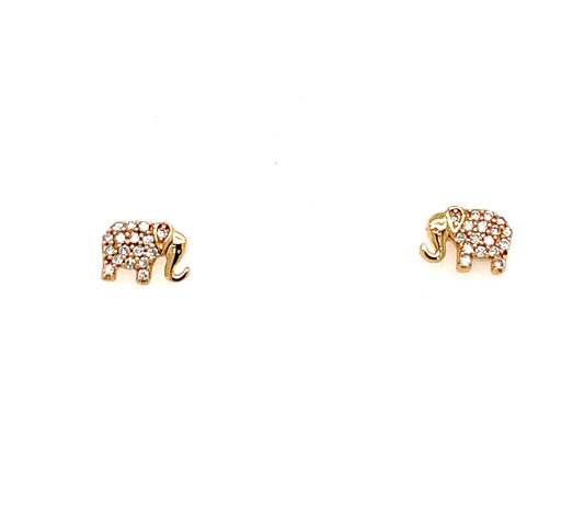 Luck Elephant Stud Earrings