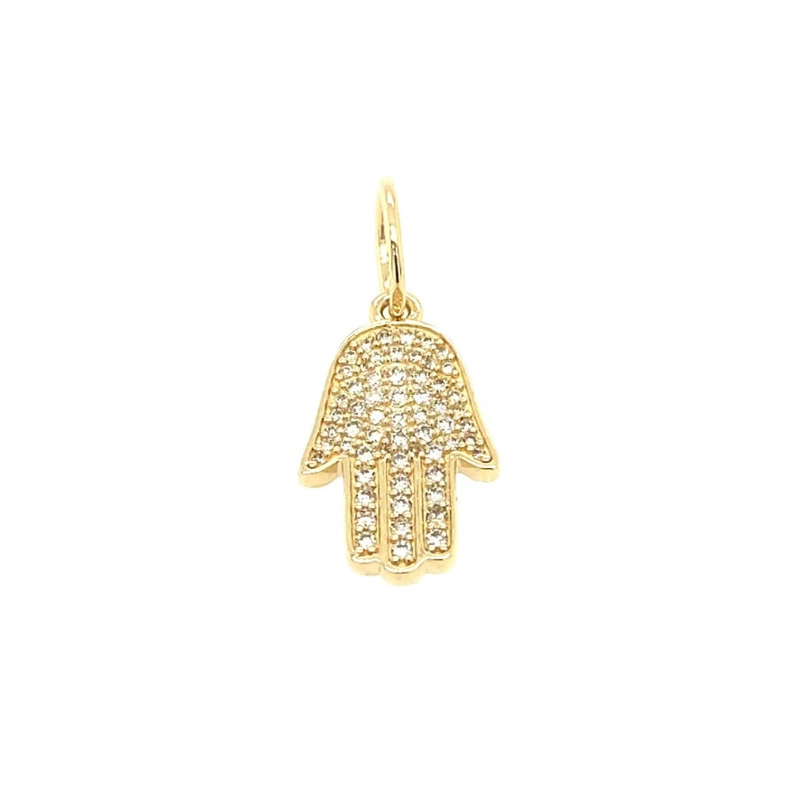 Golden Hamsa Pendant