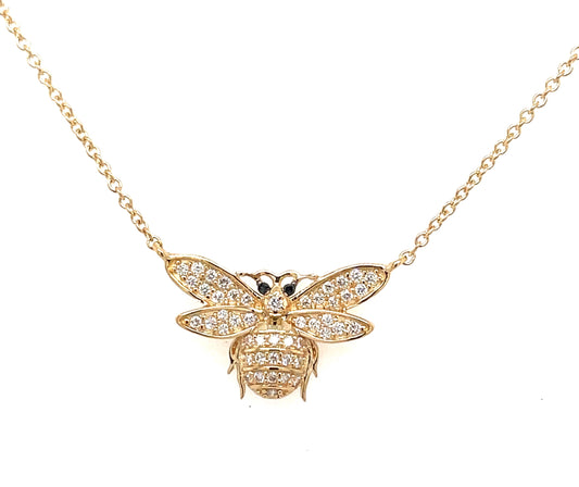 Charlie Bee Gold and Diamond Necklace