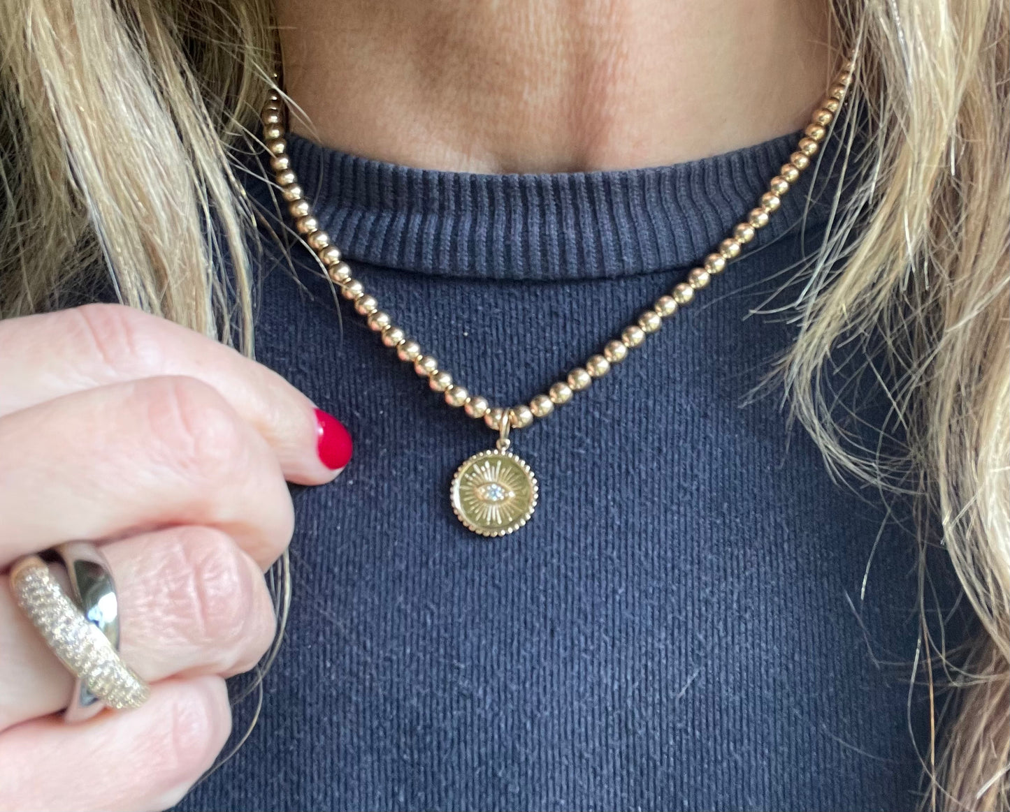 Des Evil Eye Pendant