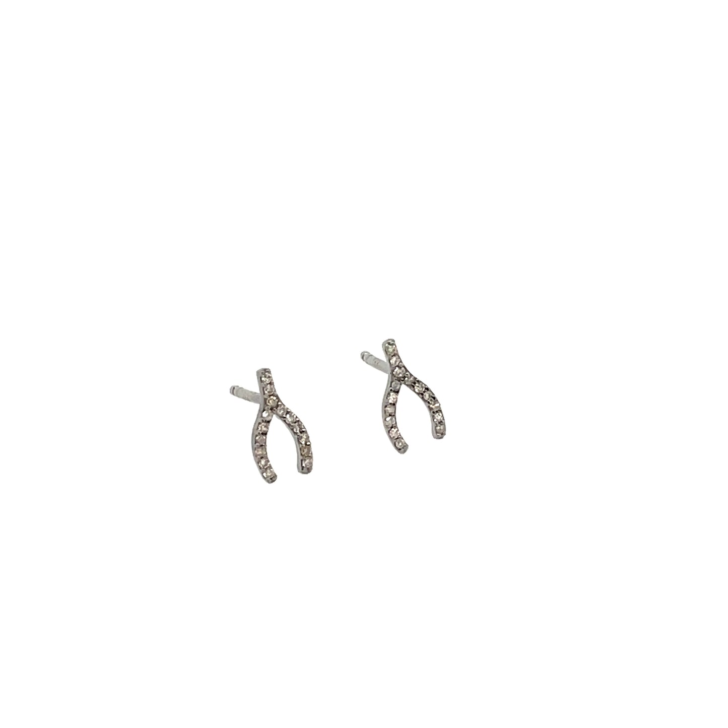 Baby Wishbone Stud Earrings