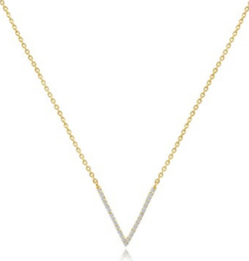Diamond V Necklace