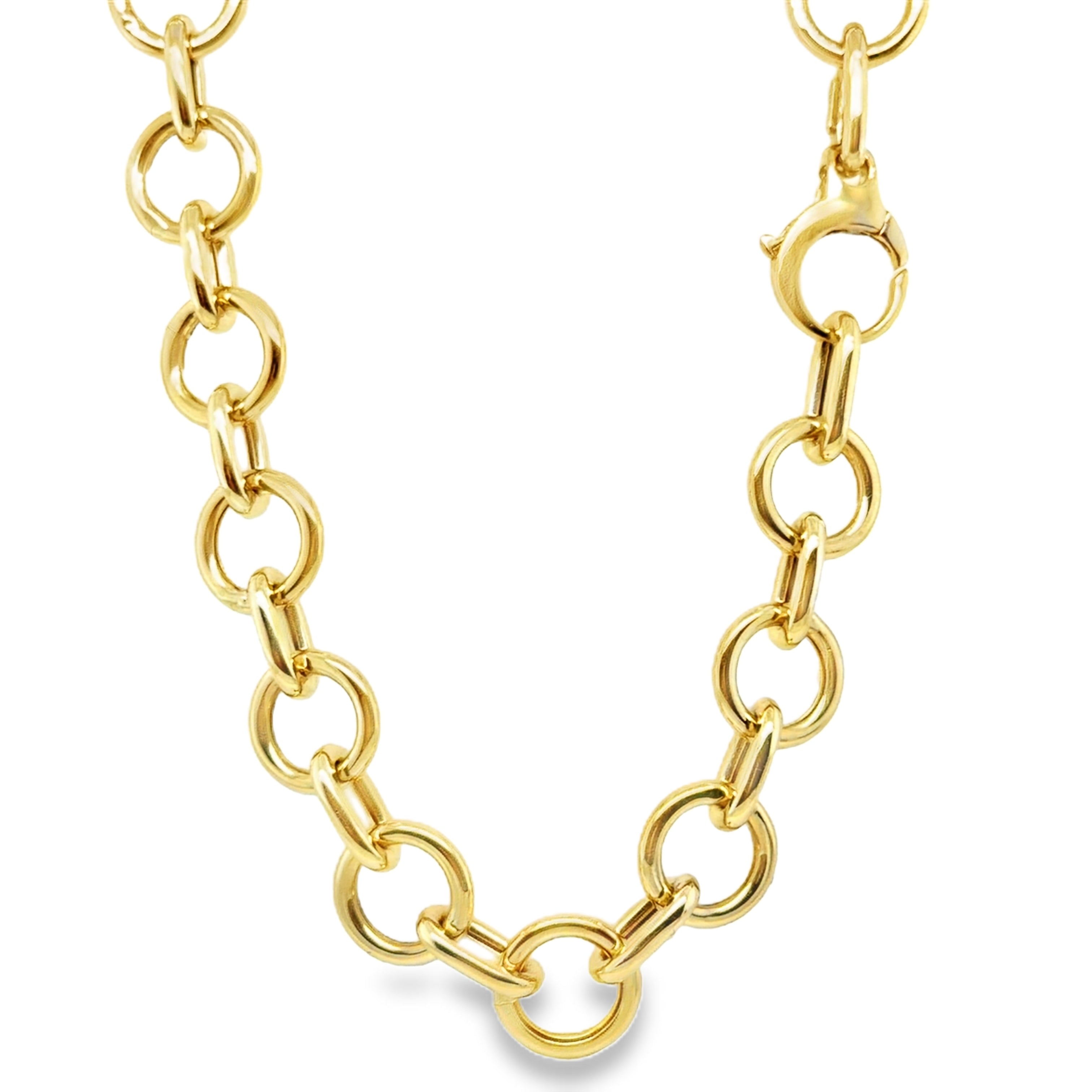 14k Yellow Gold Story Charm Necklace