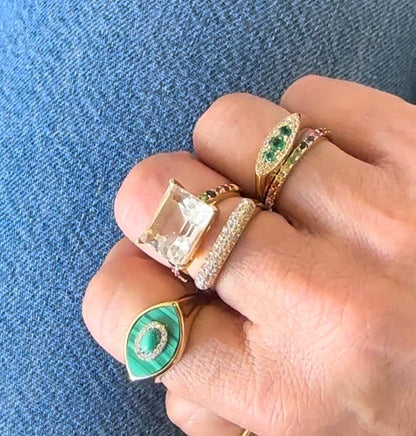 The Celeste Emerald Ring