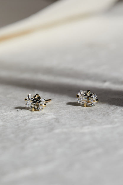 Everyday Emerald Diamond Studs