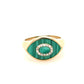 Malachite Evil Eye Ring