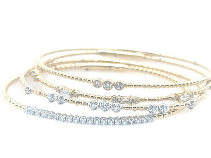 Taylor Three Diamond Flexi Bracelet