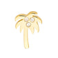 Diamond Palm Tree Stud Earrings