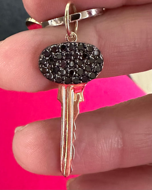 Black Diamond Key Pendant