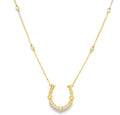 Glory Lucky Diamond Horseshoe Necklace