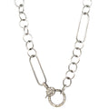 Jess Sterling Silver Chain with Diamond Clasp