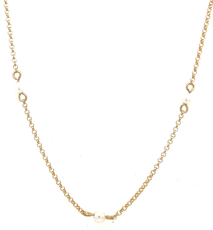 Junie Pearl Station Necklace