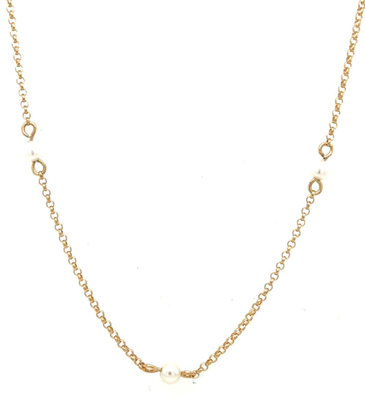 Junie Pearl Station Necklace