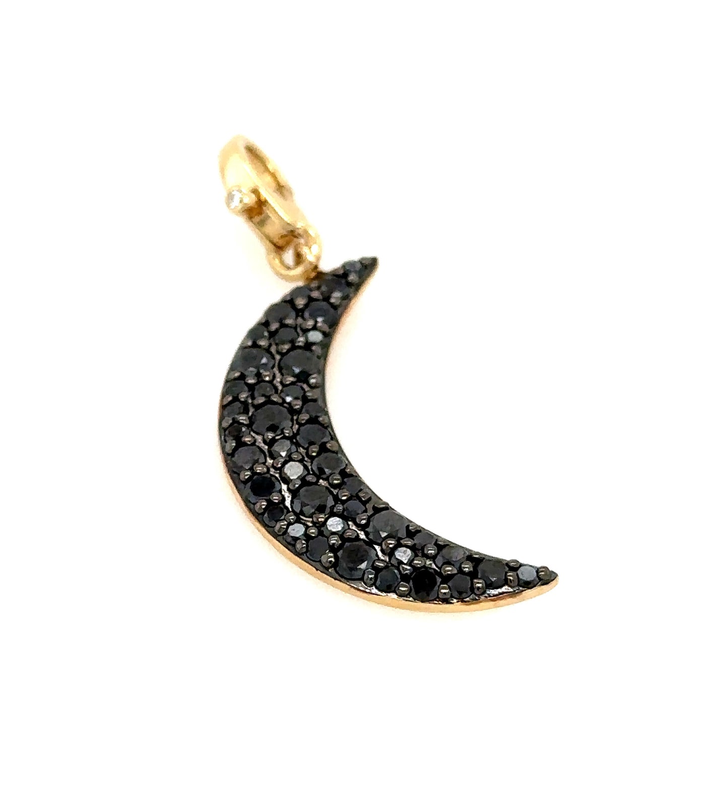 Love you to the Moon Diamond Clasp Enhancer Pendant