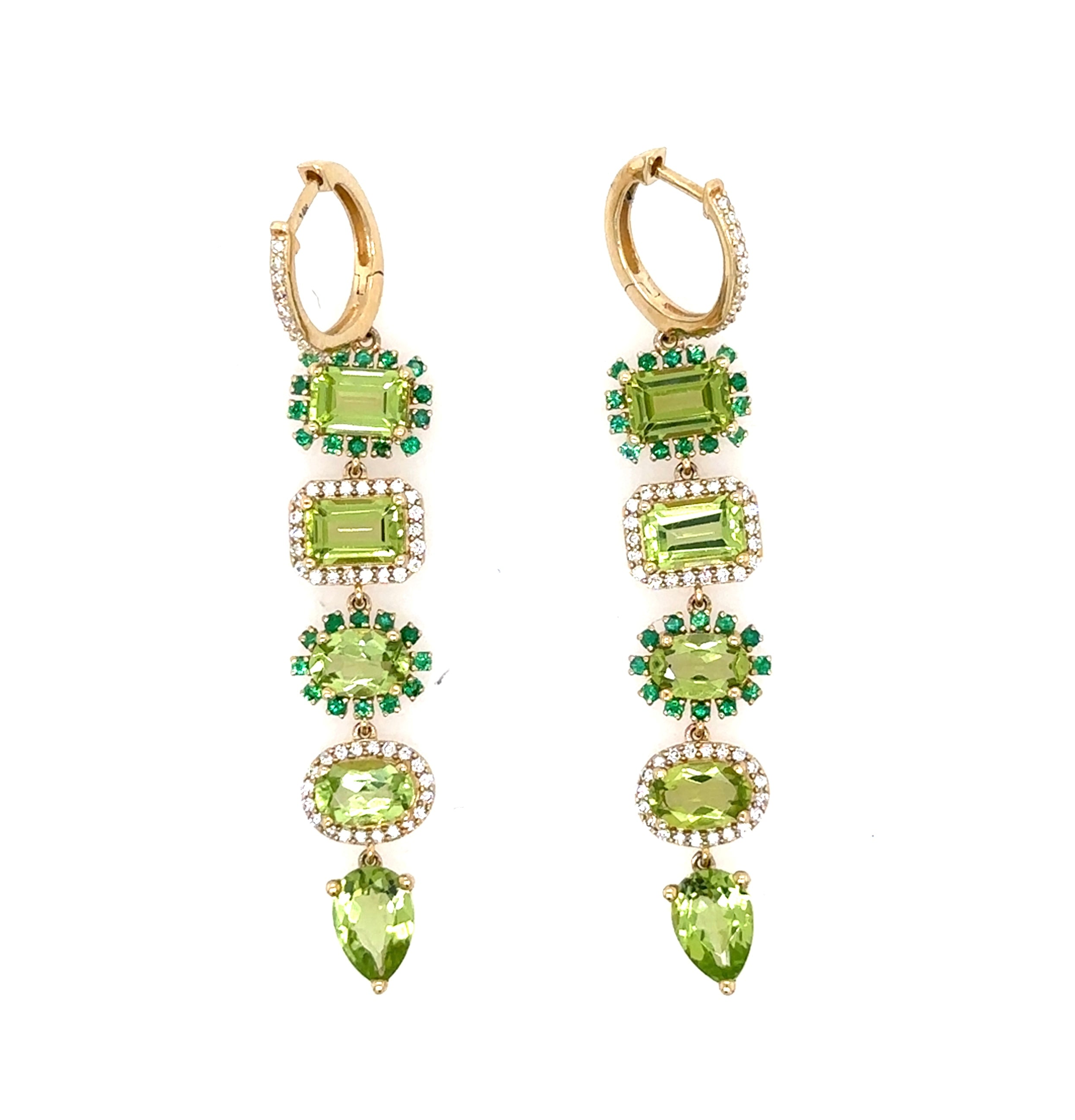 Pam Peridot Statement Earrings
