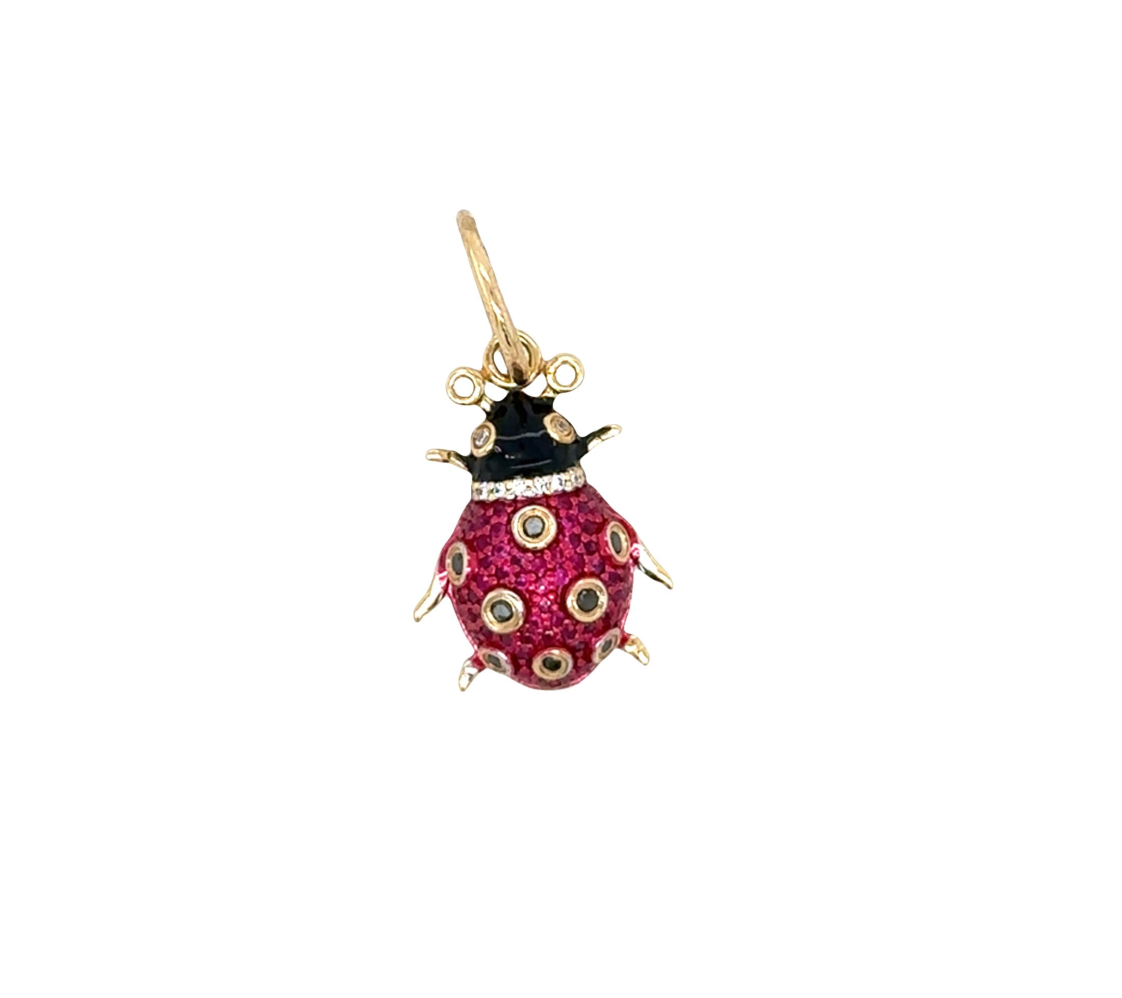 Ladybug Charm in 14K Gold – A Symbol of Luck, Protection & Joy