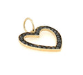 Bethany Black Diamond Heart Pendant