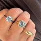 Blue Topaz Heart Ring