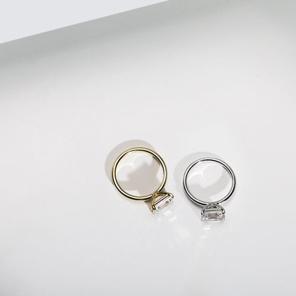 JBJ East-West Diamond Engagement Ring