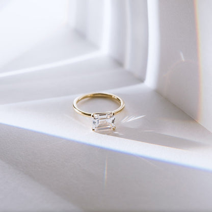 JBJ East-West Diamond Engagement Ring