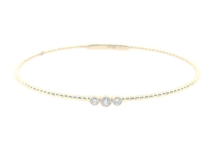 Taylor Three Diamond Flexi Bracelet