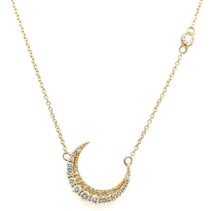 Stardust Crescent Moon Necklace