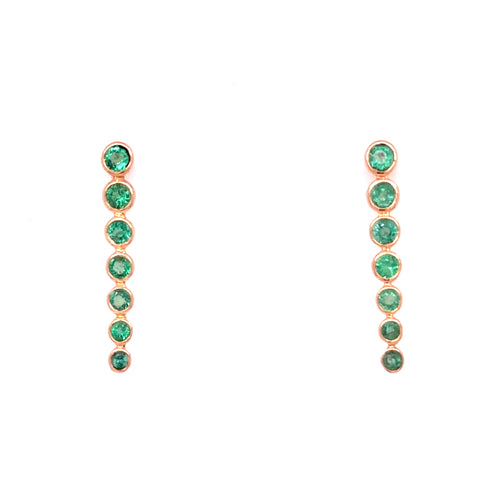 Gemstone Bubble Earrings