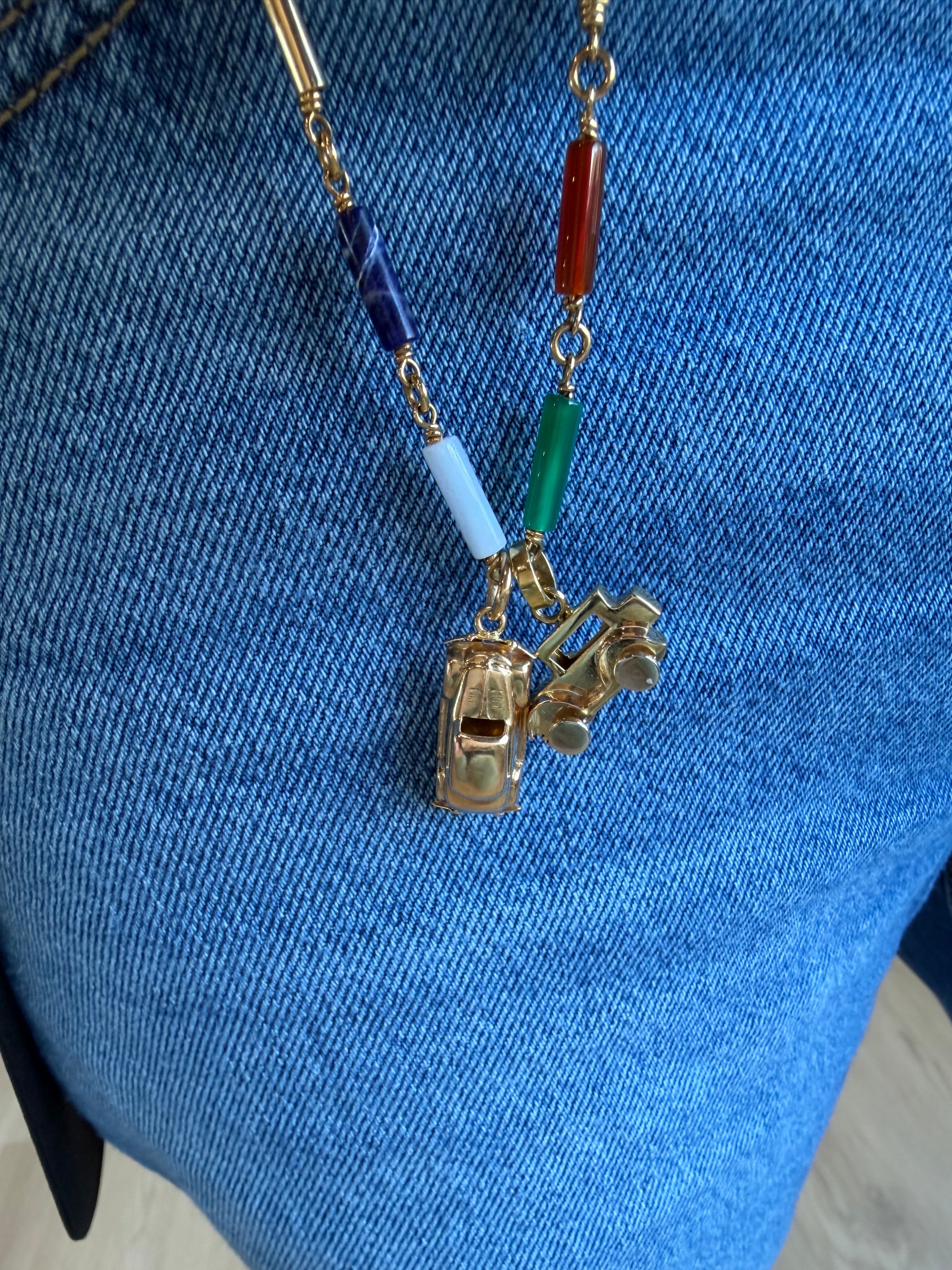 Vintage Italian Roadster Charm | 18k Gold | Circa 1970s–1980s