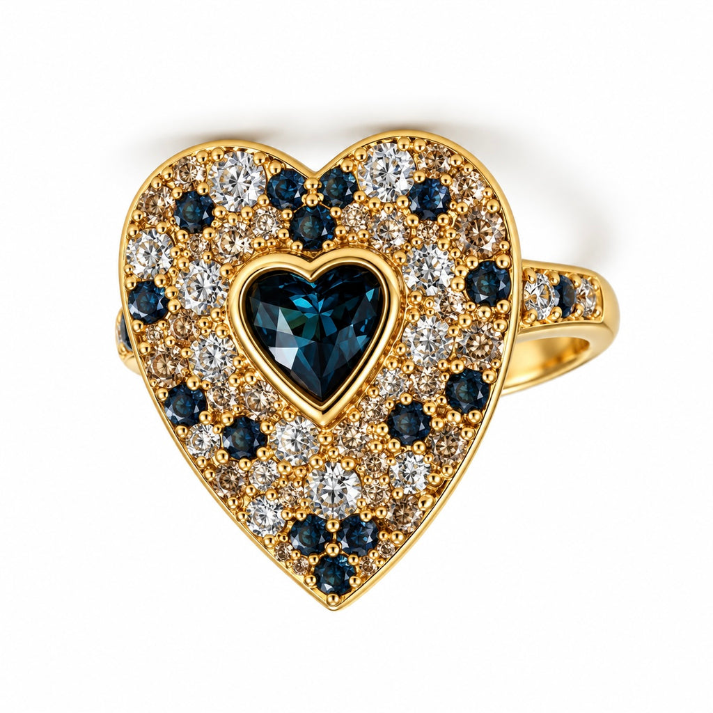 London Blue Topaz Heart Ring