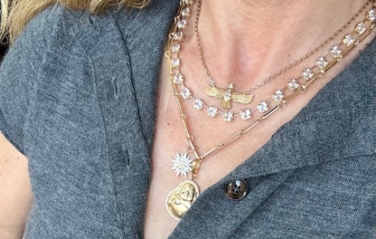 Frankie White Topaz Tennis Necklace
