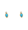 Cameo Turquoise Studs