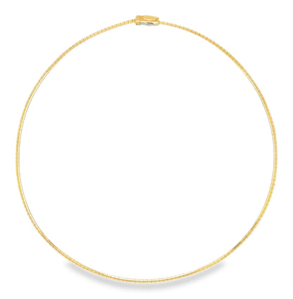 Two Tone Omega Collar Necklace