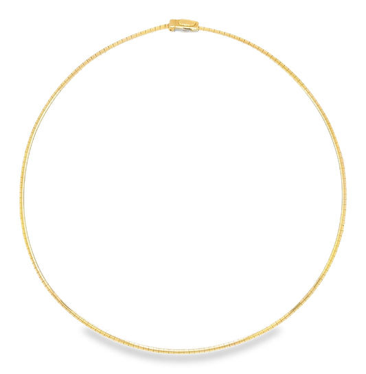 Two Tone Omega Collar Necklace