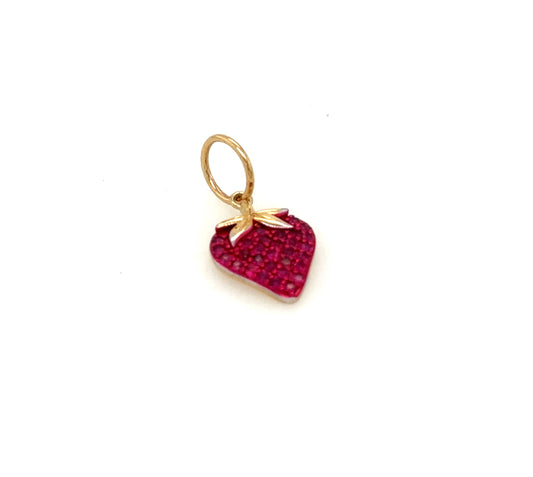 Sweet Strawberry Ruby Pendant