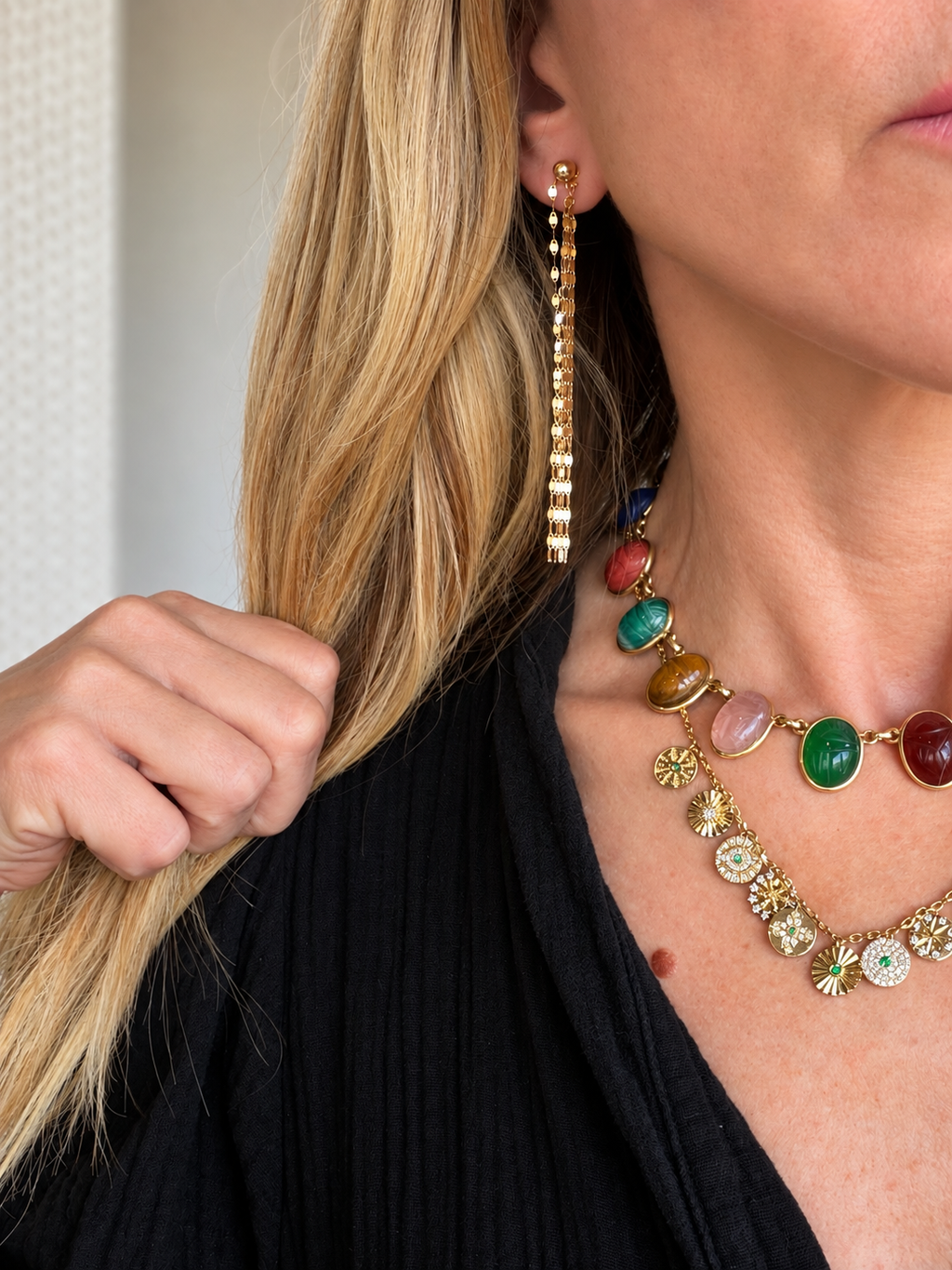 Vintage Golden Hour Fringe Earrings