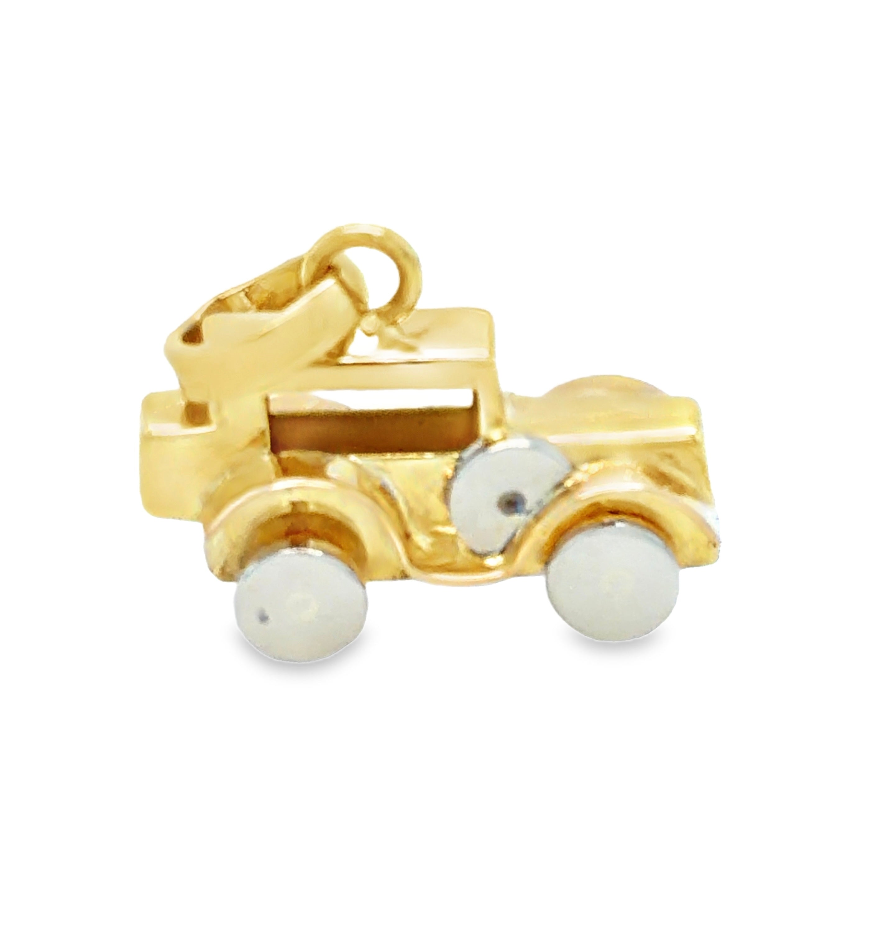 Vintage Italian Roadster Charm | 18k Gold | Circa 1970s–1980s