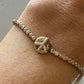 Peace Sign Tennis Bracelet