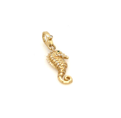 Diamond Seahorse Enhancer Pendant