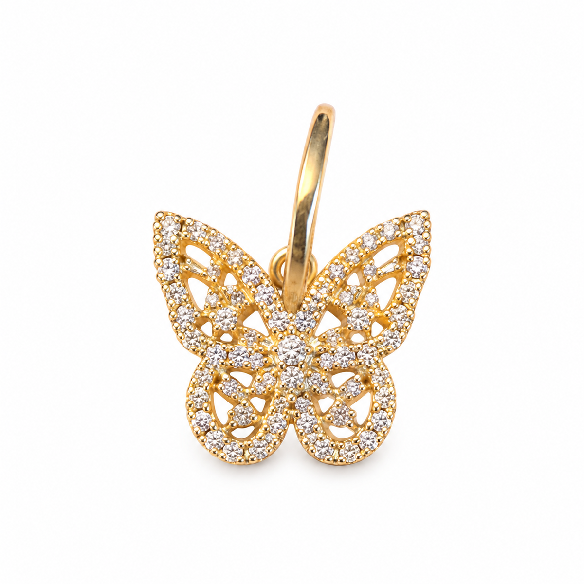 Flutter Diamond Butterfly Pendant