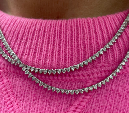 Brett Diamond Tennis Necklace