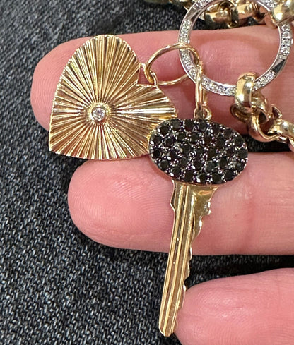 Black Diamond Key Pendant