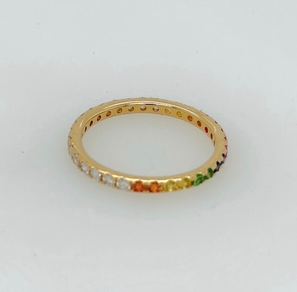 Sienna Diamond & Rainbow Eternity Ring